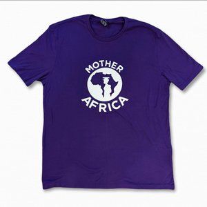 Purple Mother Africa Graphic Short Sleeve Tee T-Shirt